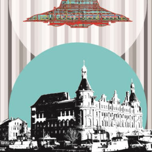 Seydi Murat koc, Tangent - Haydarpasa - UFO mixed media, conceptual, modern