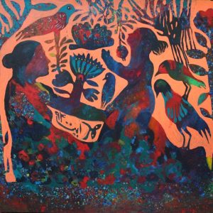 acrylic on canvas, figurative, 2020, reza Hedayat, expressionism